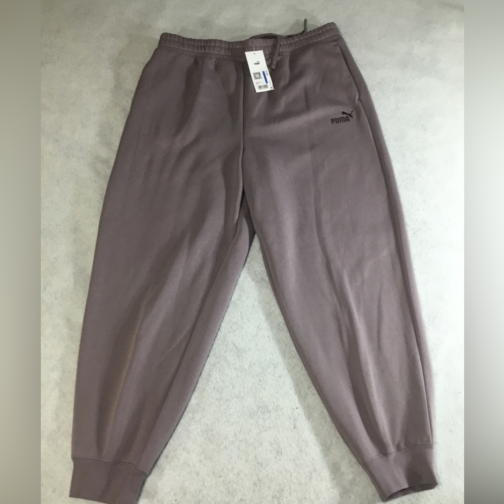 Puma women’s Mauve/Taupe Jogger Sweatpants SZ XL